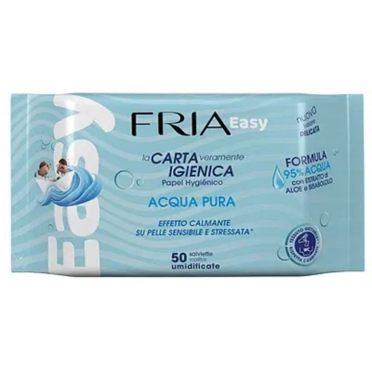 Fria Easy Carta Igienica Salviette Intime Acqua Pura con Aloe 50 Pezzi