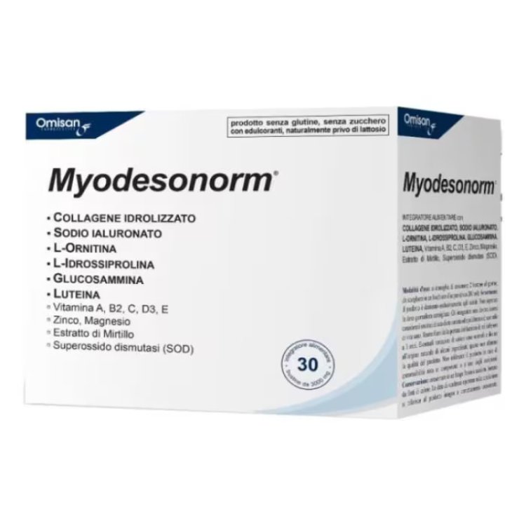 Omisan Myodesonorm Integratore per la Vista Antiossidante 30 Bustine Omisan Myodesonorm Integratore per la Vista Antiossidante 30 Bustine