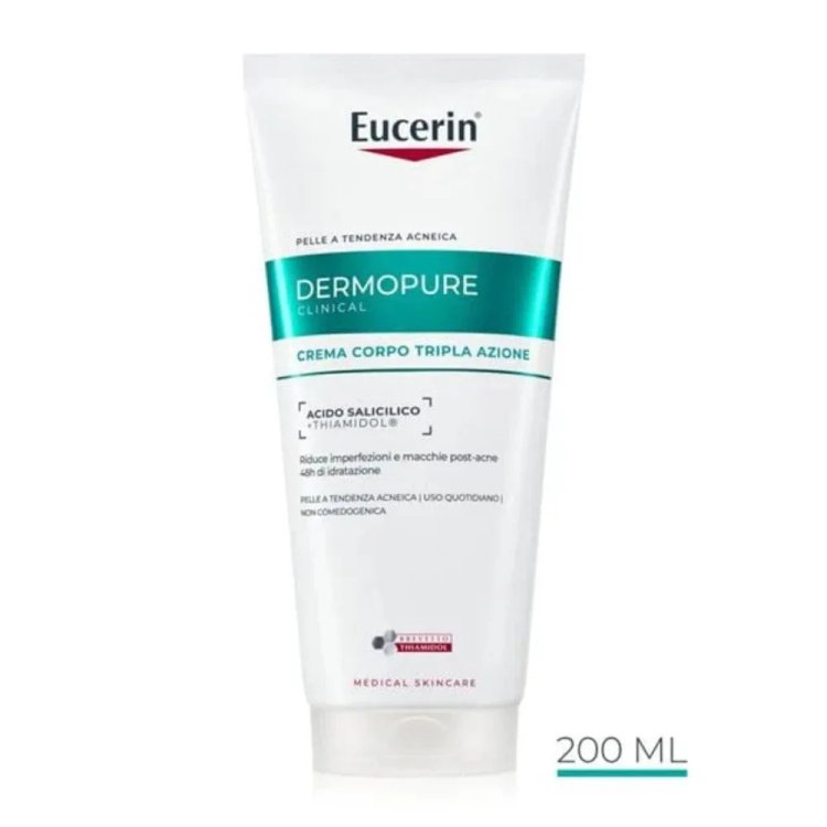 Eucerin Dermopure Clinical Crema Corpo Tripla Azione Esfoliante Anti-imperfezioni