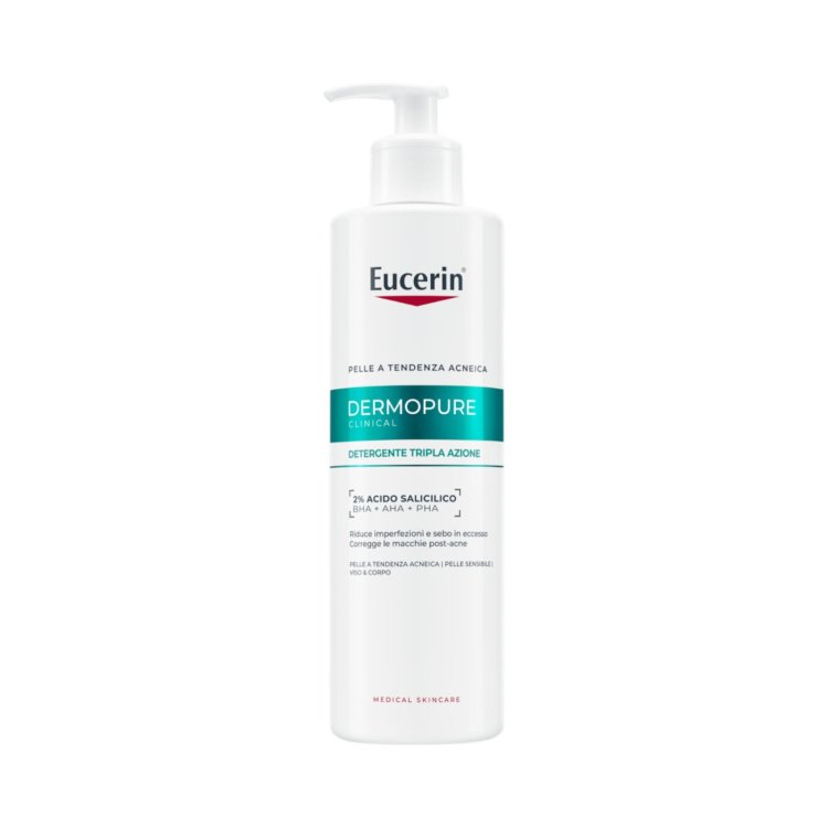 Eucerin Dermopure Detergente Tripla Azione Pelle Grassa E Acneica 400ml
