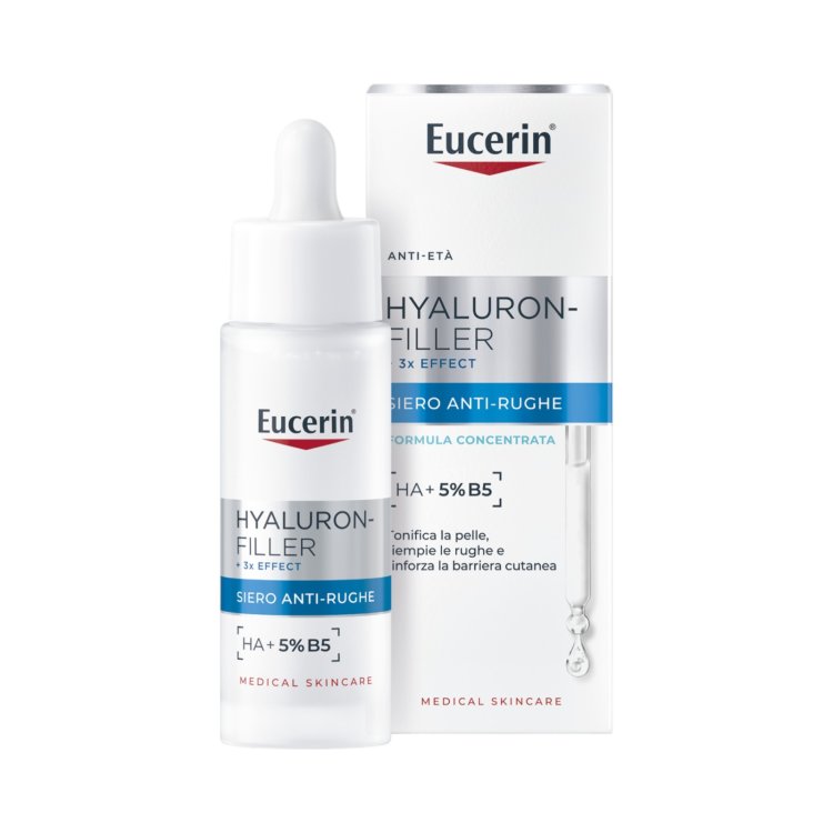 Eucerin Hyaluron-Filler 3X Effect Siero Viso Antirughe Idratante 30ml Eucerin Hyaluron-Filler 3X Effect Siero Viso Antirughe Idratante 30ml
