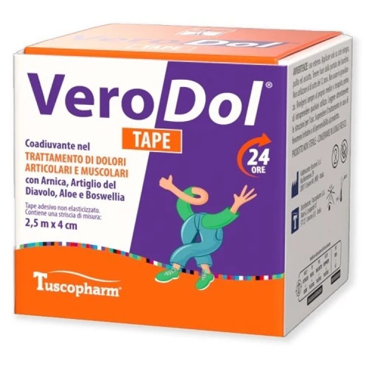 Tuscopharm Verodol Cerotto Adesivo per Dolori Muscolari e Articolari 250x4cm