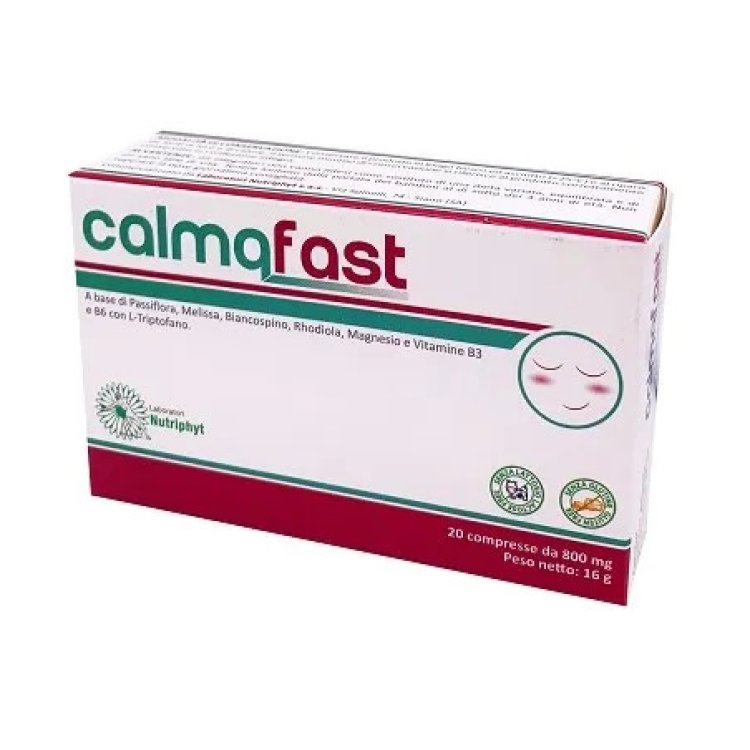 Nutriphyt Calmafast Integratore Alimentare per Rilassamento e Benessere - 20 Compresse
