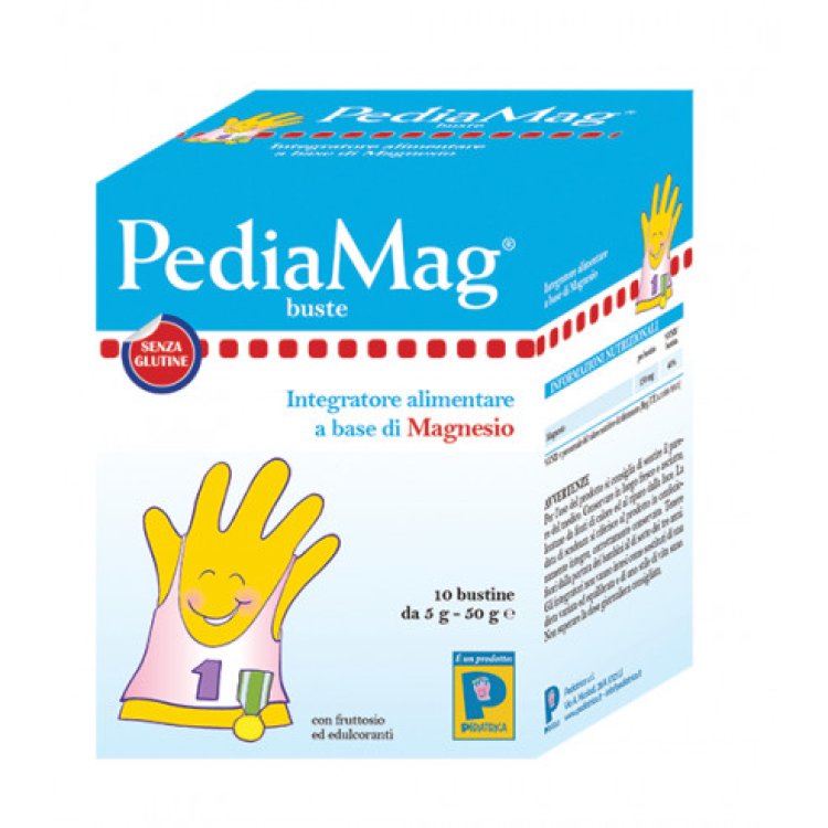 PediaC PediaMag Integratore di Magnesio e Vitamina C - 10 Bustine