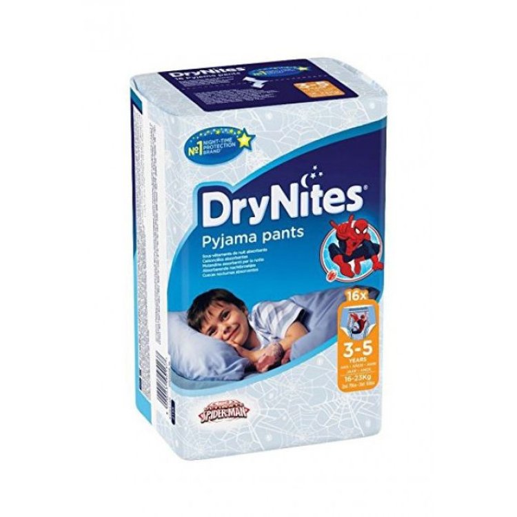 Drynites Mutandine Assorbenti Bambino 3-5 Anni 16 Pezzi
