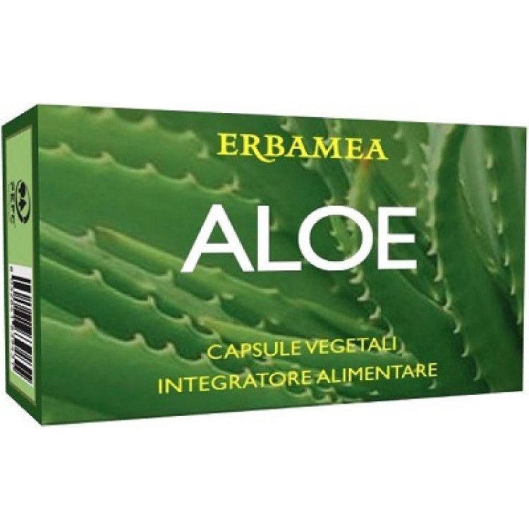 Erbamea Aloe Vera Capsule Vegetali: Funzione Depurativa e Digestiva, 24 pz