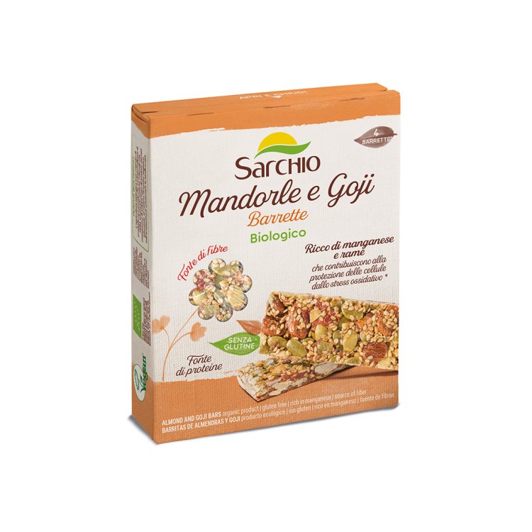 Sarchio Barrette Mandorle e Goji Bio Senza Glutine 4 Pezzi