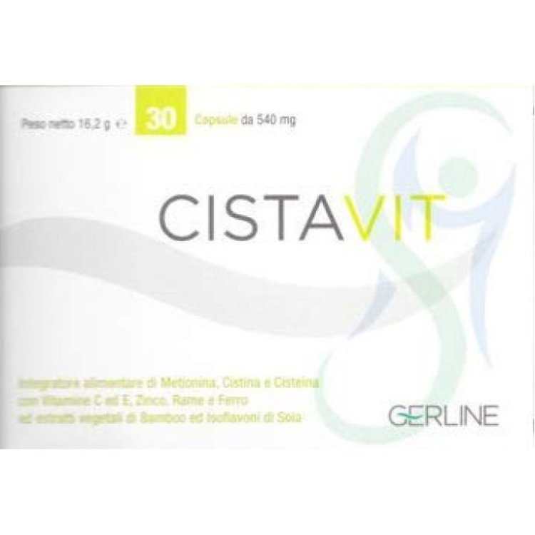Gerline Cistavit Integratore Alimentare per Benessere di Unghie, Pelle e Capelli, 30 Capsule Gerline Cistavit Integratore Alimentare per Benessere di Unghie, Pelle e Capelli, 30 Capsule