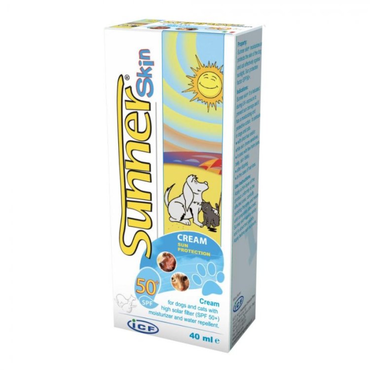 Icf Sunnerskin Crema Solare Cani e Gatti Spf50+ 40Ml