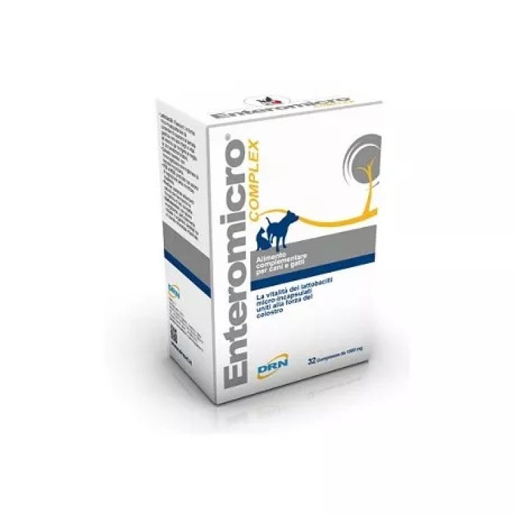 Drn Enteromicro Complex Alimento Complementare per Cani e Gatti 32 Compresse