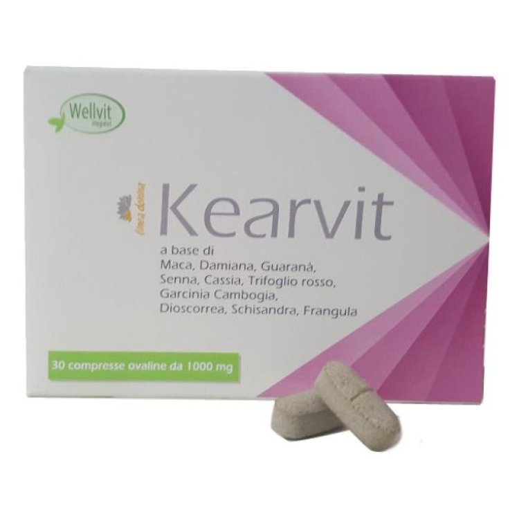 Wellvit Kearvit Integratore Alimentare per Menopausa in Compresse, 30 Unit&agrave;