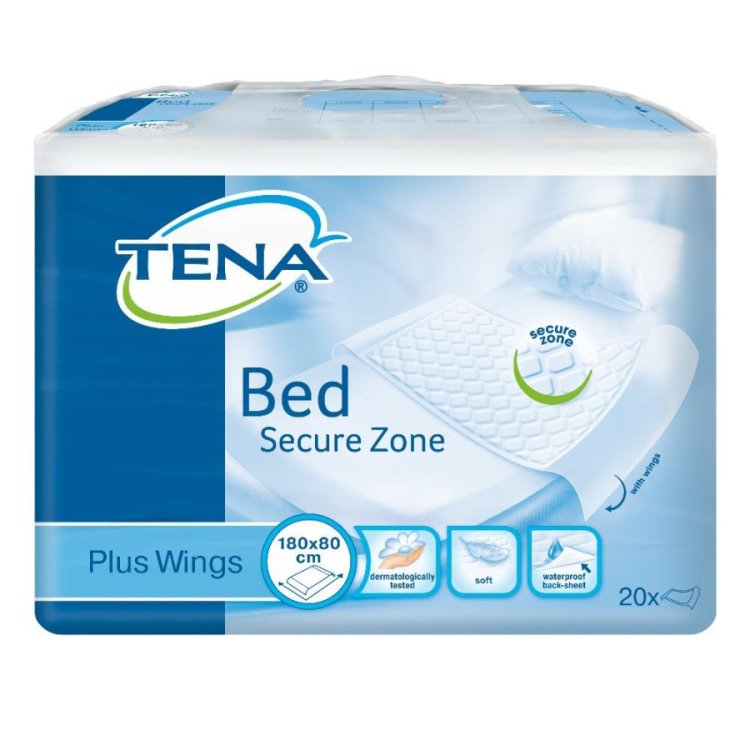Tena Bed Plus Wings Traversa Letto 80x180 cm - 20 Pezzi