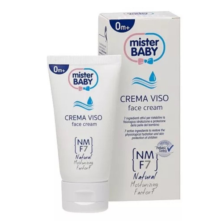 Mister Baby Crema Viso Idratante Neonati per Idratazione e Protezione 50ml