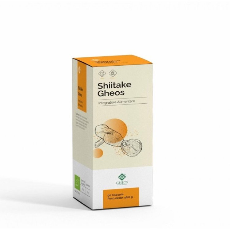 Gheos Shiitake Integratore Sistema Immunitario con Vitamina C 90 Capsule