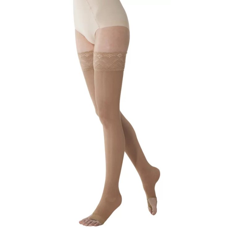 Solidea Marilyn 140 Calza Autoreggente Punta Aperta Nero Taglia S