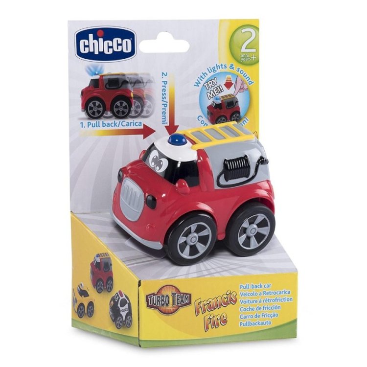Chicco Gioco Turbo Team Pompieri Macchinina 2-6 Anni