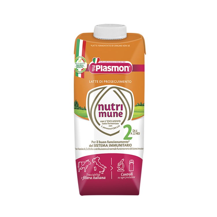 Plasmon Nutri-mune 2 Latte Liquido Dal 6&deg; Mese 12 Pezzi