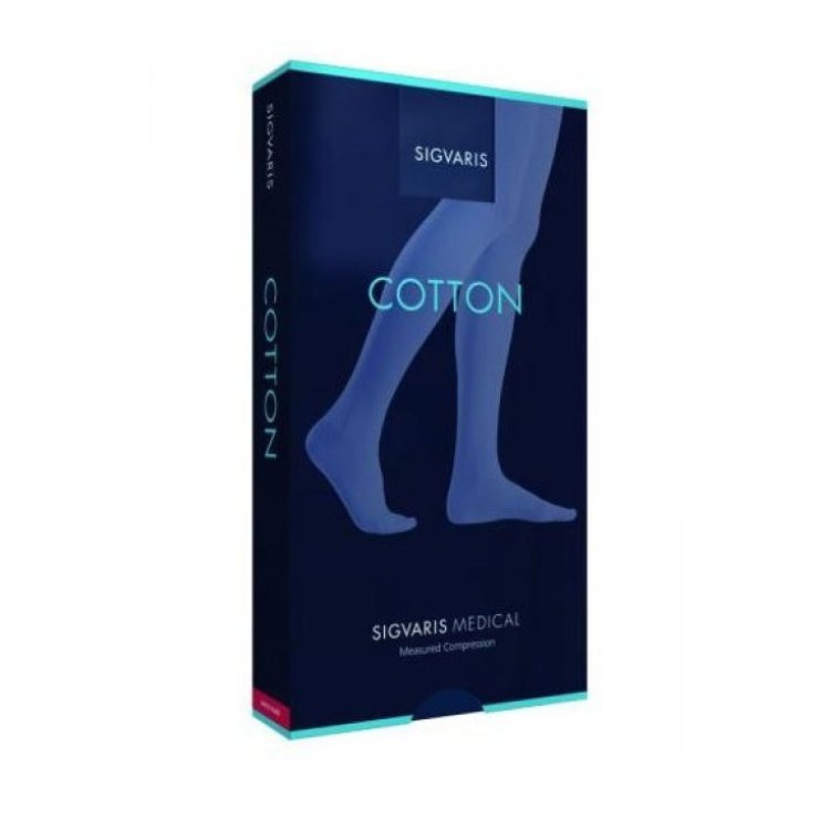 Sigvaris Cotton Gambaletto Punta Aperta XL Plus, Compressione CCL2