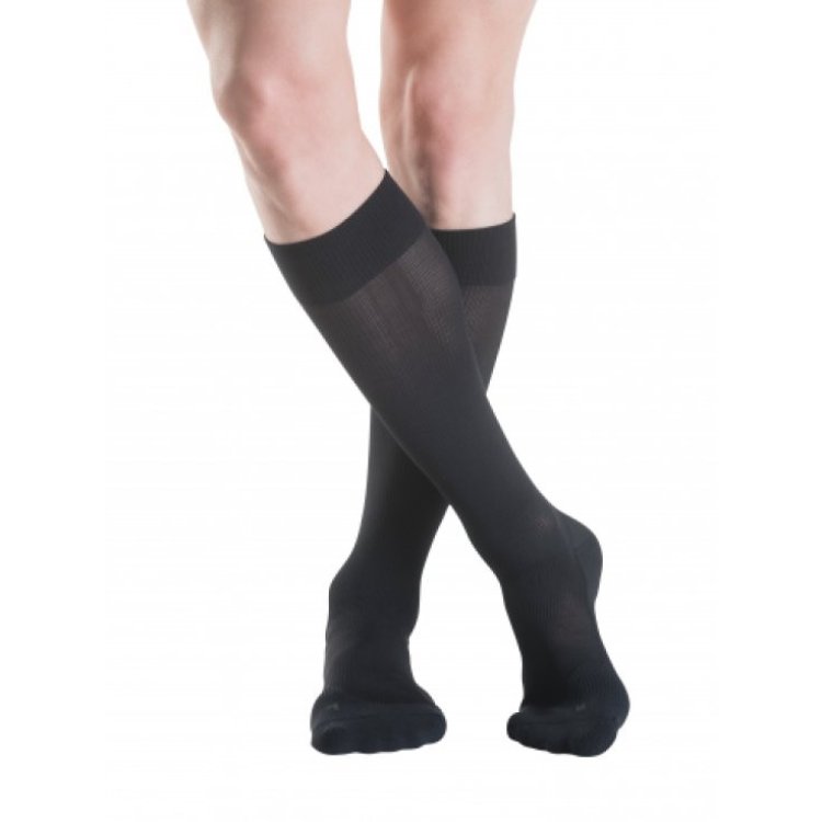 Sigvaris James Gambaletto Lungo Nero Punta Chiusa Compressione CCL2 Taglia S/L