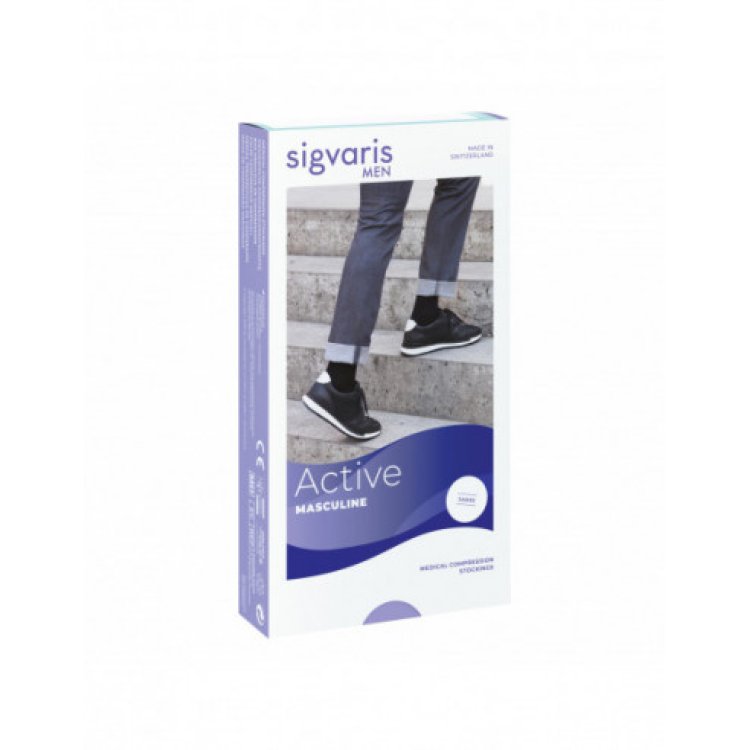 Sigvaris James Gambaletto CCL2 Lungo Nero Punta Chiusa Taglia L