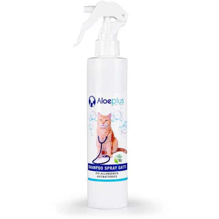 Hdr Srl Aloeplus Shampoo Spray Ipoallergenico per Gatti 250ml
