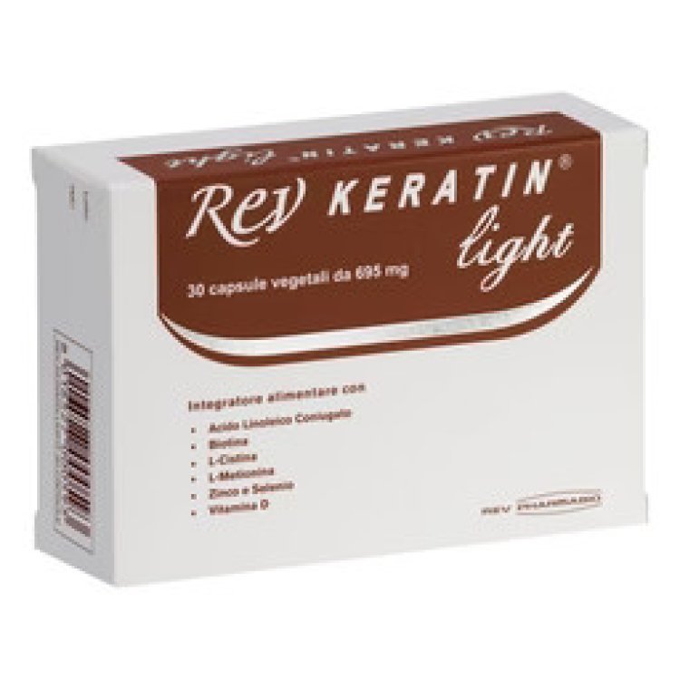 Rev Keratin Light Integratore Alimentare per Capelli e Unghie 30 Capsule