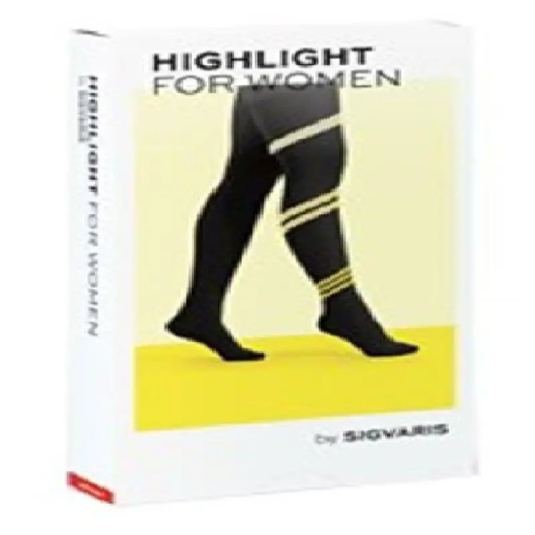 Sigvaris Highlight Calza Autoreggente Coscia Lunga Punta Chiusa Nera XL