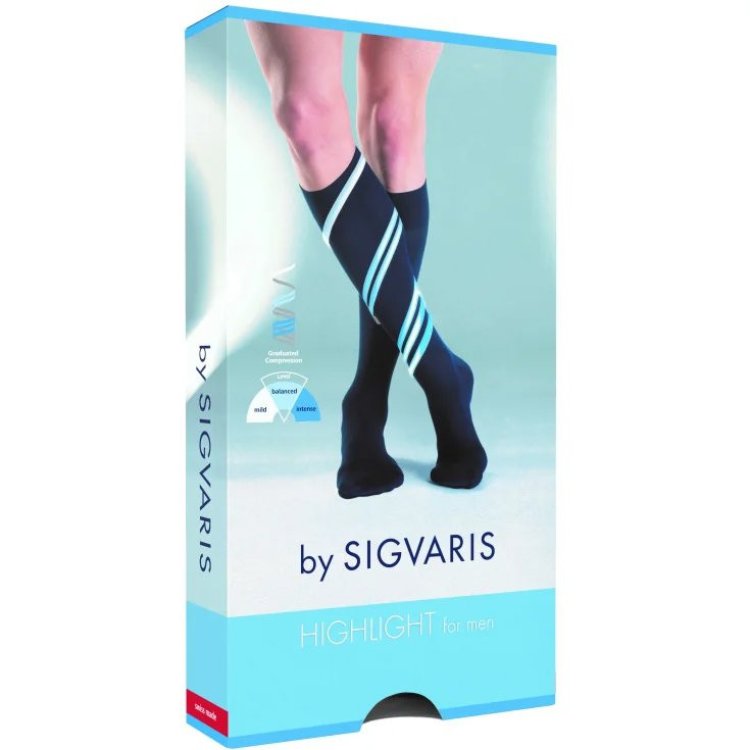 Sigvaris Highlight Men Gambaletto Lungo Punta Chiusa Antracite M/L