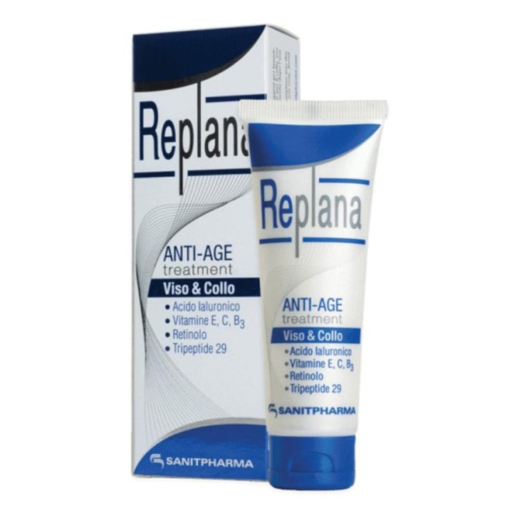 Sanitpharma Replana Antiage Crema Viso Antirughe Idratante Antiossidante 50ml
