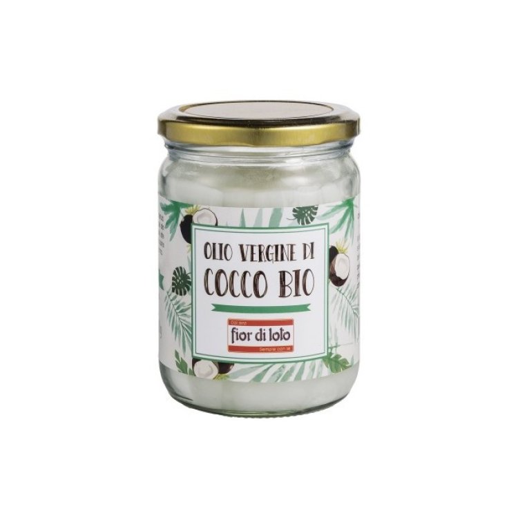 Fior di Loto Olio Vergine di Cocco Bio 450 ml: Ideale per Cucina, Pelle e Capelli