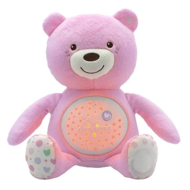 Chicco Gioco Baby Orsetto Rosa proiettore con melodie