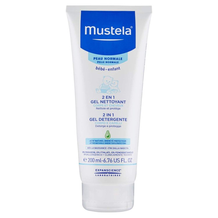 Mustela Baby Gel Detergente 2in1 Corpo e Capelli Ipoallergenico 200ml