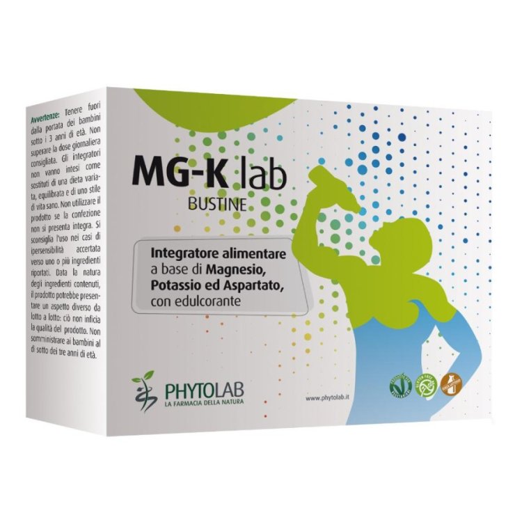 Phytolab MG-K Lab Integratore Alimentare di Magnesio e Potassio - 14 Bustine Phytolab MG-K Lab Integratore Alimentare di Magnesio e Potassio - 14 Bustine