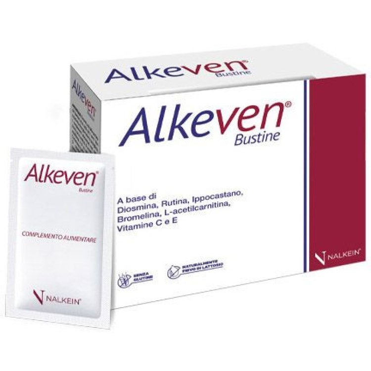 Nalkein Pharma Alkeven Integratore per Microcircolo e Stress Ossidativo, 20 Bustine