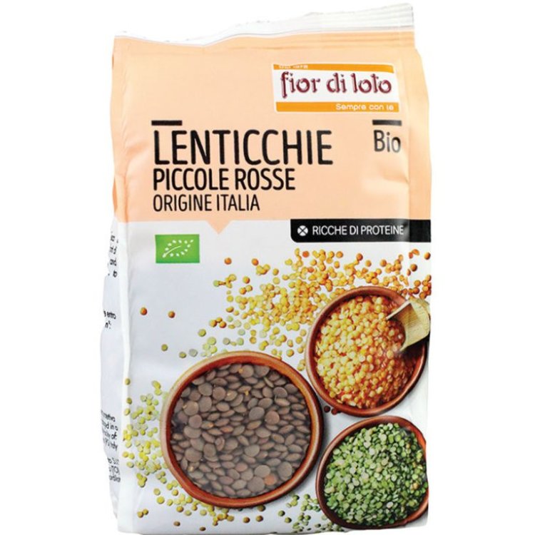 Fior di Loto Lenticchie Rosse Decorticate Biologiche 400g