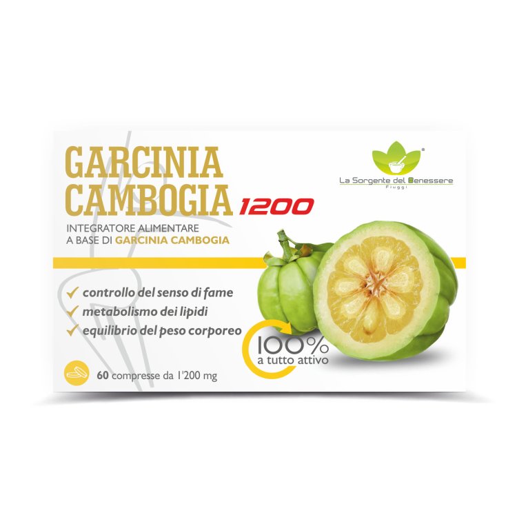 La Sorgente del Benessere Garcinia Cambogia 1200 Integratore Metabolismo Lipidi 60 Capsule