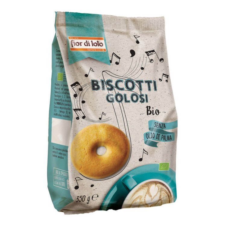 Fior di Loto Biscotti Golosi Bio con Panna 350 g