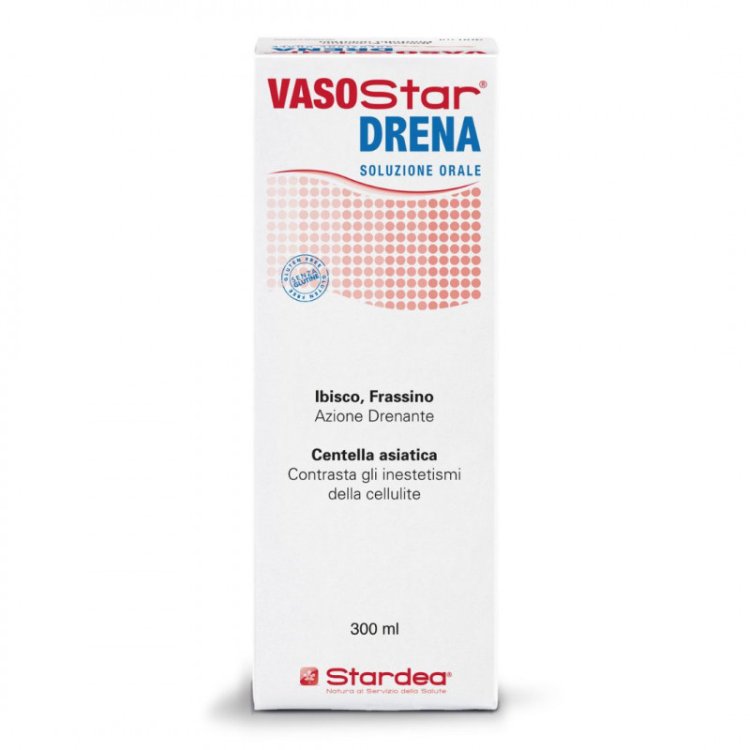 Vasostar Drena Integratore Alimentare Drenaggio Liquidi e Vie Urinarie 300ml