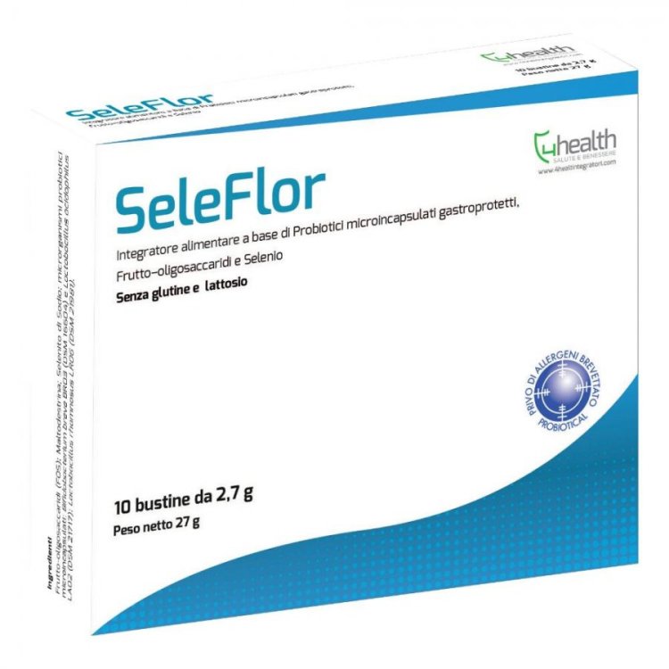 Seleflor Integratore Probiotico Fermenti Lattici e Selenio per Flora Intestinale 10 Bustine Seleflor Integratore Probiotico Fermenti Lattici e Selenio per Flora Intestinale 10 Bustine