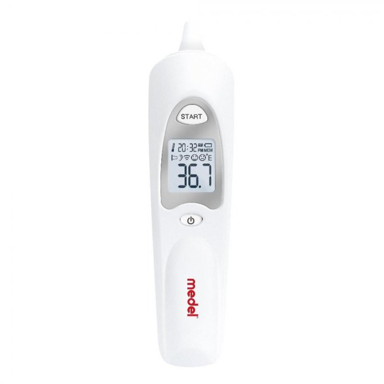 Medel Ear Temp Termometro Auricolare Infrarossi con 15 Cappucci