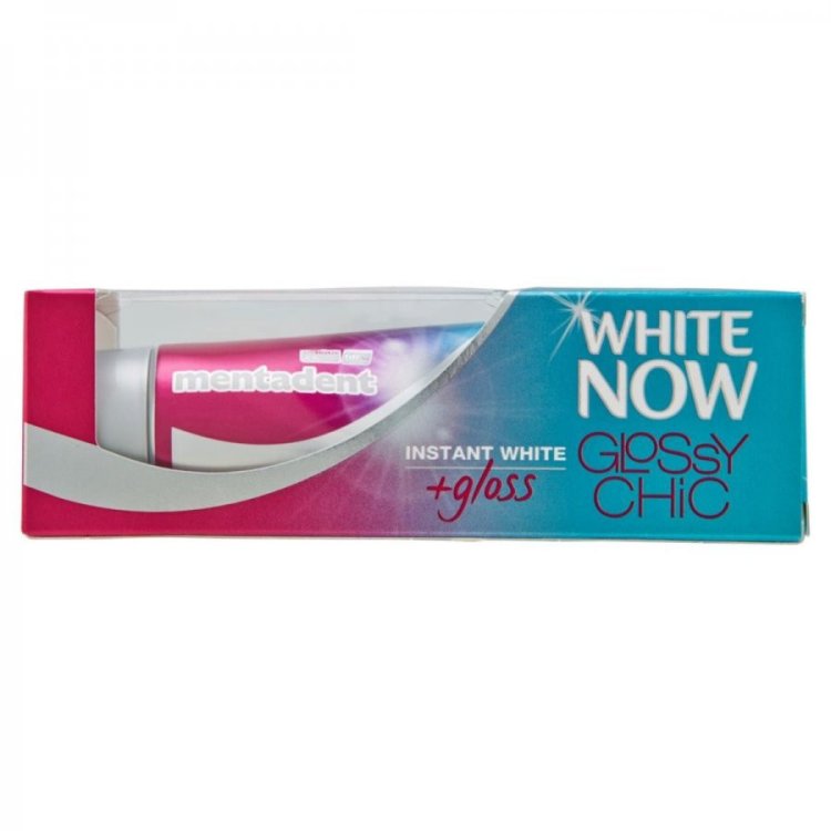 Mentadent White Now Glossy Chic Dentifricio Sbiancante 50ml