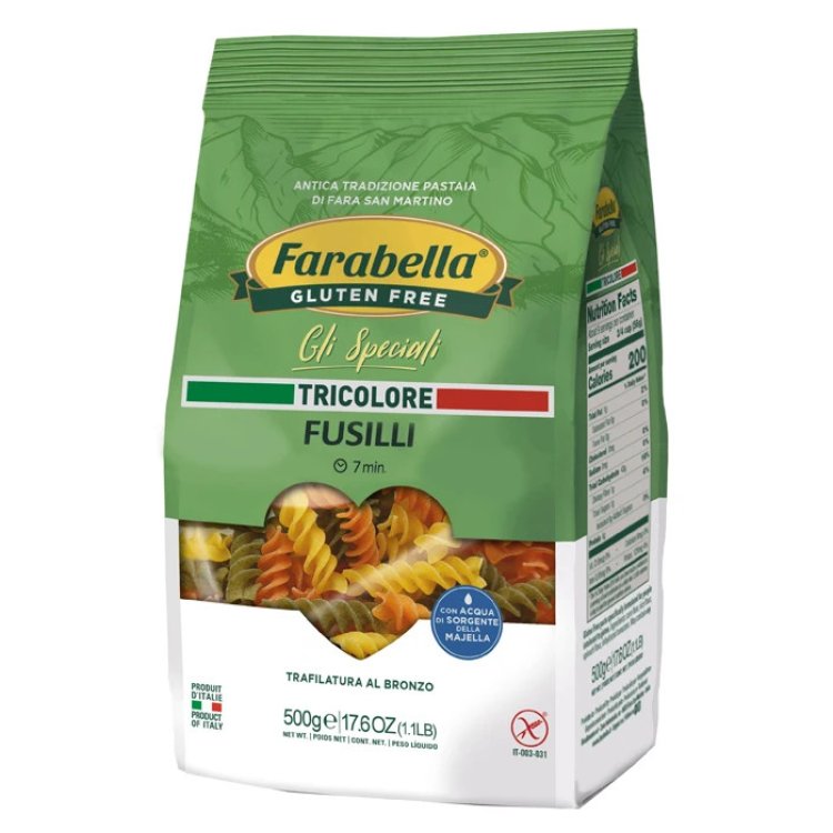 Farabella Fusilli Tricolore Senza Glutine 500g
