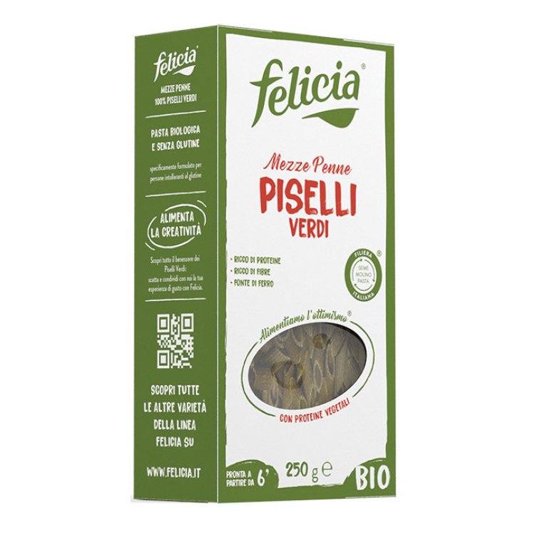 Felicia Mezze Penne Piselli Verdi Bio 250 g