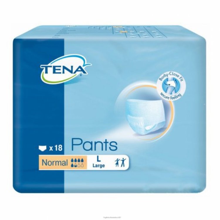 Tena Pants Normal Pannolone Mutandina Incontinenza Taglia L 18 Pezzi Tena Pants Normal Pannolone Mutandina Incontinenza Taglia L 18 Pezzi
