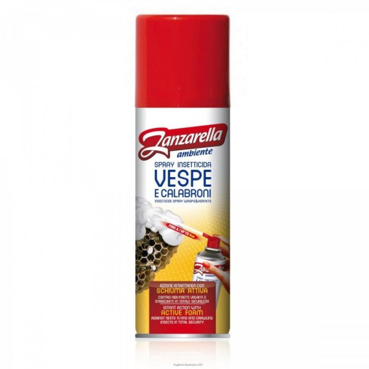Zanzarella Amb Spray Vespe e Calabroni Insetticida Aerosol 400 ml Zanzarella Amb Spray Vespe e Calabroni Insetticida Aerosol 400 ml