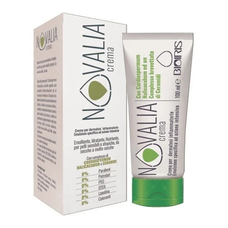 Bioiris Novalia Crema Emolliente, Idratante per Pelli Sensibili e Atopiche 100ml