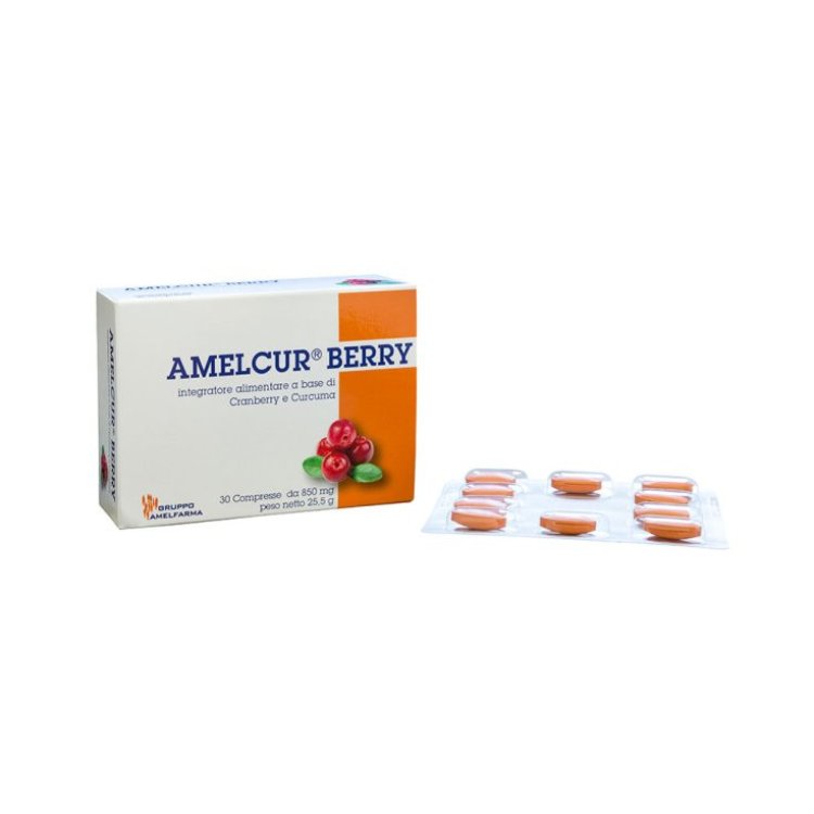 Amelfarma Amelcur Berry Integratore Antiossidante Cranberry Curcuma 30 Compresse Amelfarma Amelcur Berry Integratore Antiossidante Cranberry Curcuma 30 Compresse