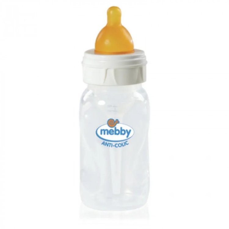 Mebby Biberon Step 1+2 Anti-Colica 180ml Polipropilene e Caucci&ugrave;