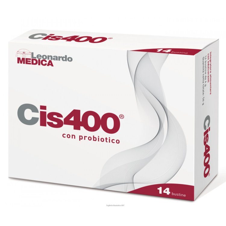 Leonardo Medica Cis 400 Integratore Alimentare per Vie Urinarie in Bustine