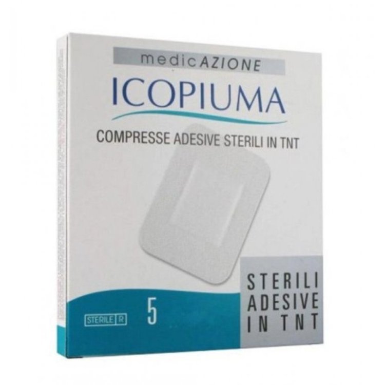 Icopiuma Compresse Adesive Sterili TNT 10x12cm 5 Pezzi